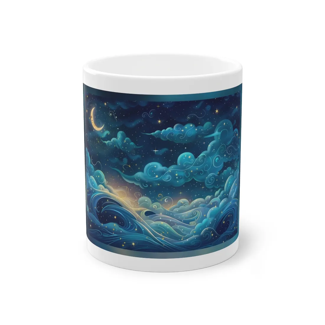 Twinkling Stellar Night Sky: Whimsical Dreamy - Mug