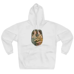 Two Women Holding Flowers Hoodie