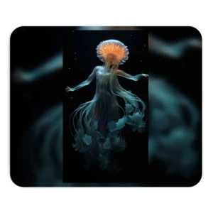 Luminous Jellyfish Dancer Mouse Pad