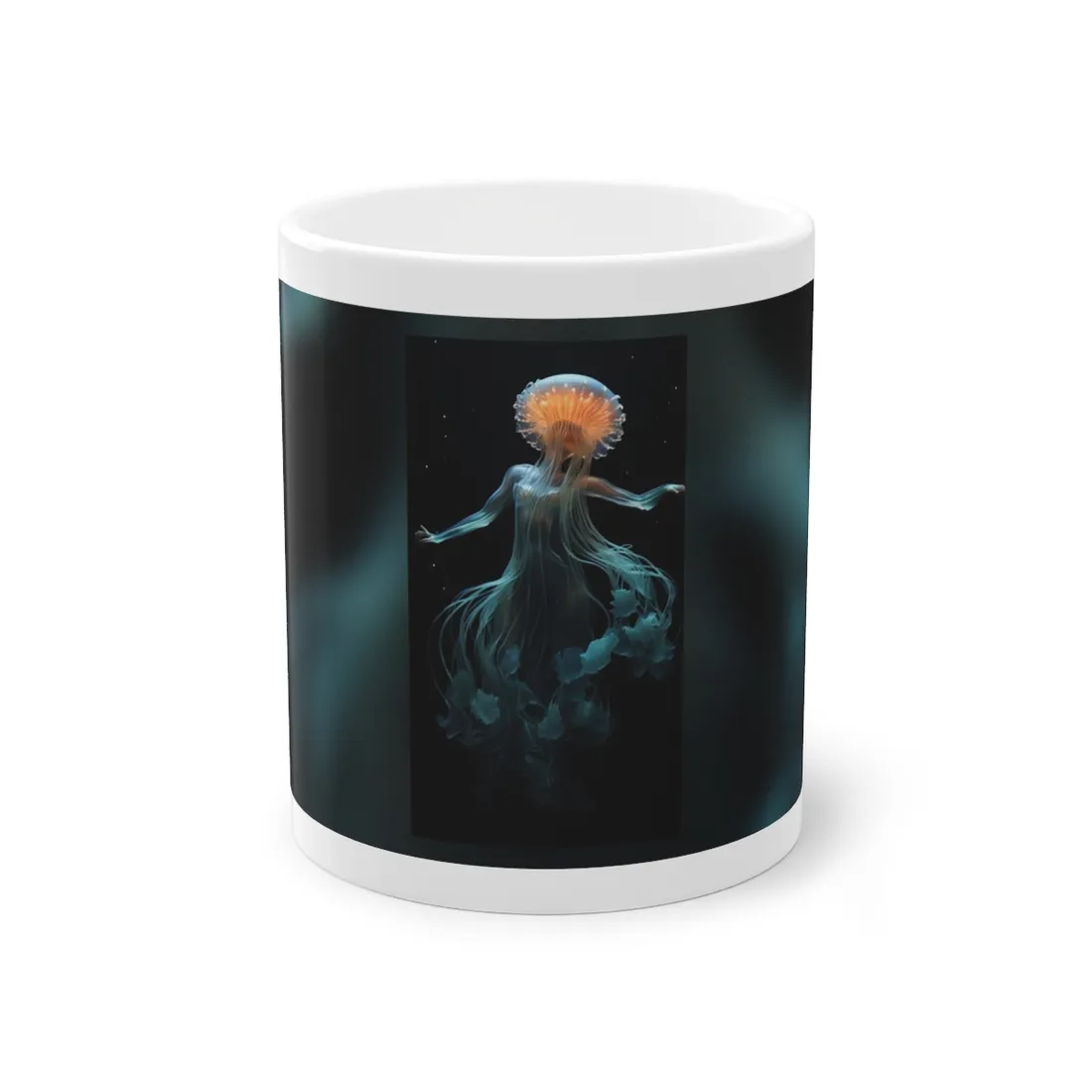 Underwater ballet of luminescent beauty: A dance in motion with oceanic harmony - Mug