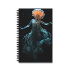 Luminous Jellyfish Dancer Spiral Notebook