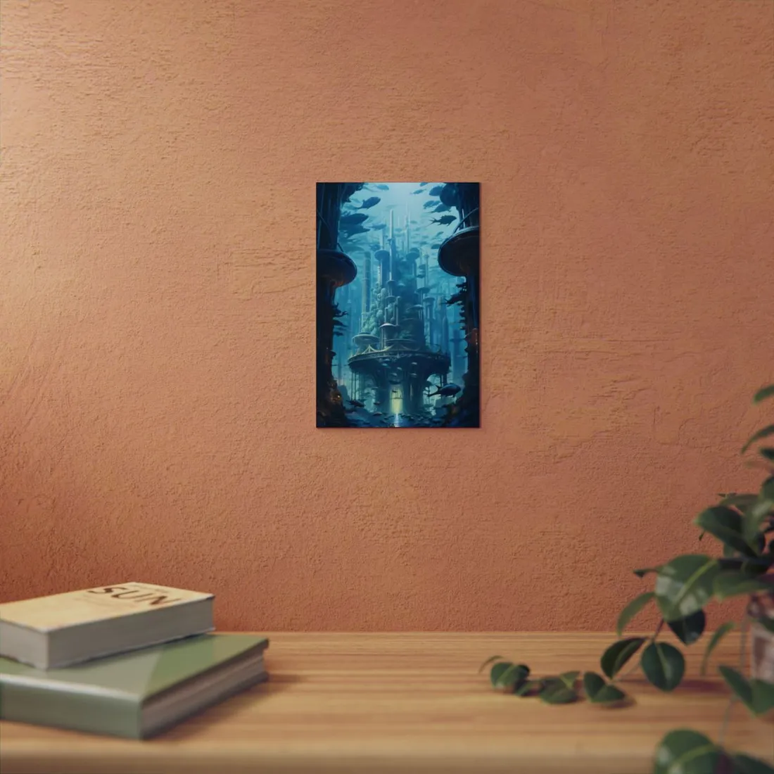 Underwater City: Futuristic Architectural Wonders - Metal Poster