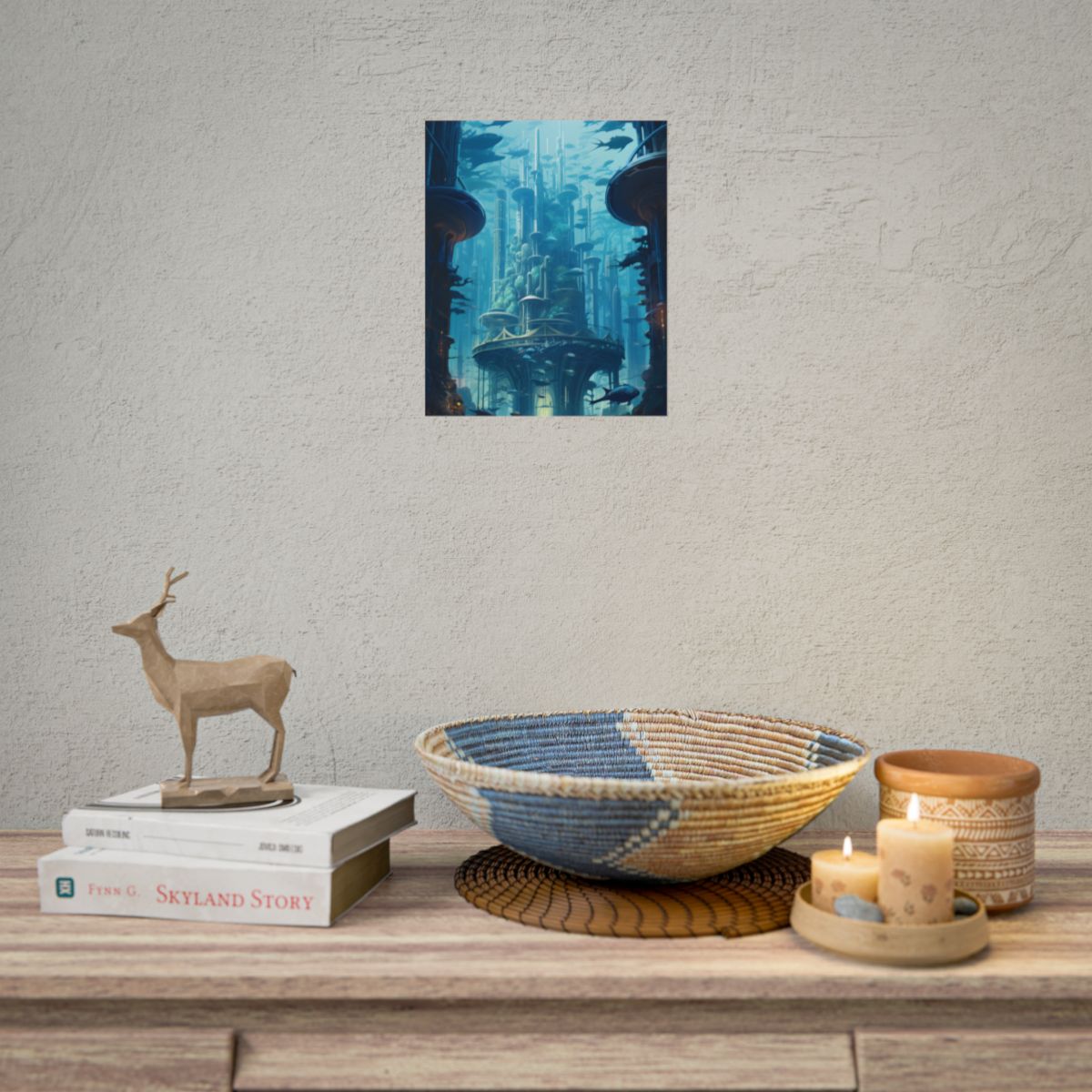 Underwater City: Futuristic Architectural Wonders - Poster