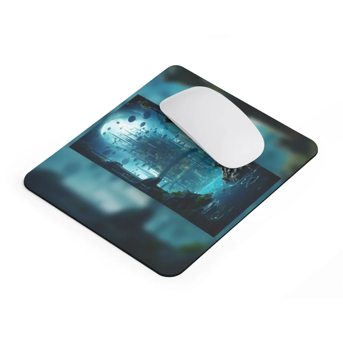 Underwater City: Futuristic Metropol in Calm Waters - Mouse Pad