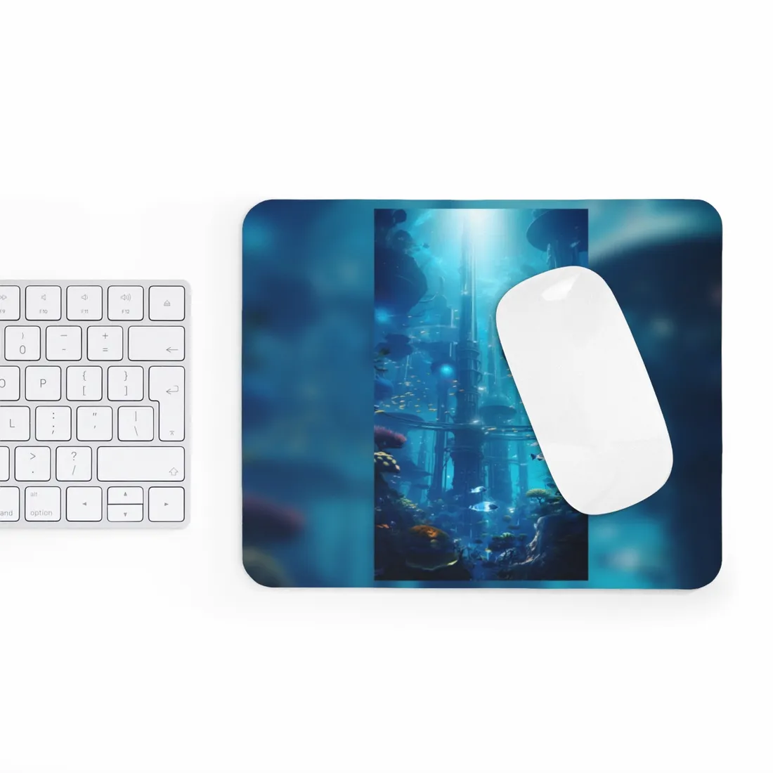 Underwater City of the Future: Submerged Metropolis - Mouse Pad
