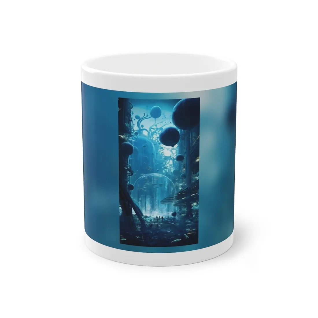 Underwater City of the Future: Sustainable Living in Harmony with Nature - Mug