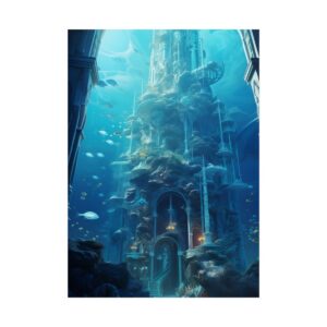 Coral Reef Castle Tower Poster