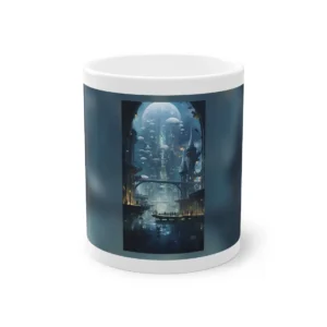 Floating Futuristic City Mug