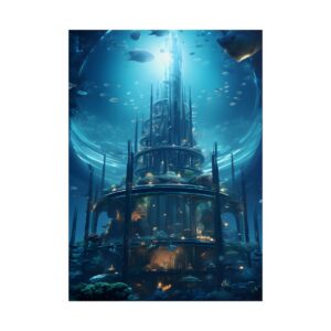 Undersea City Spires Poster