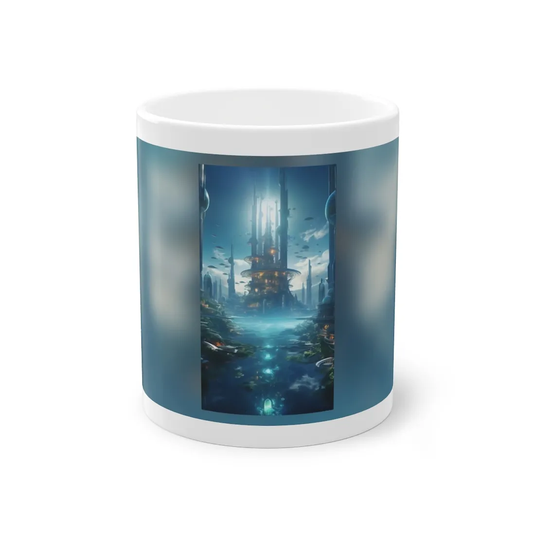Underwater Futuristic City: Submerged Metropol - Mug