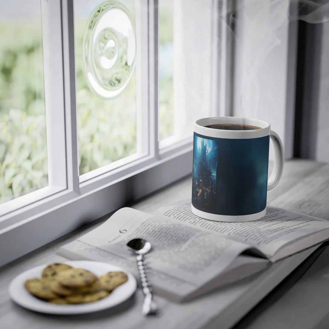 Underwater Futuristic Cityscape: Close Up - Mug