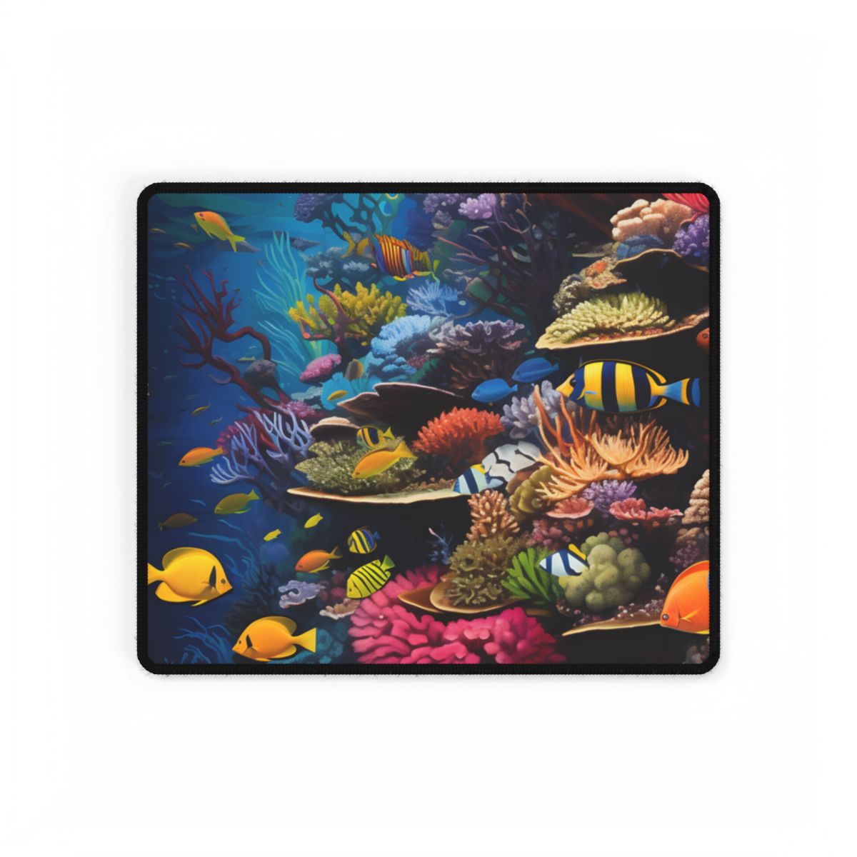 Underwater Paradise: A Sanctuary of Vibrant Marine Life - Artwork - Desk Mat
