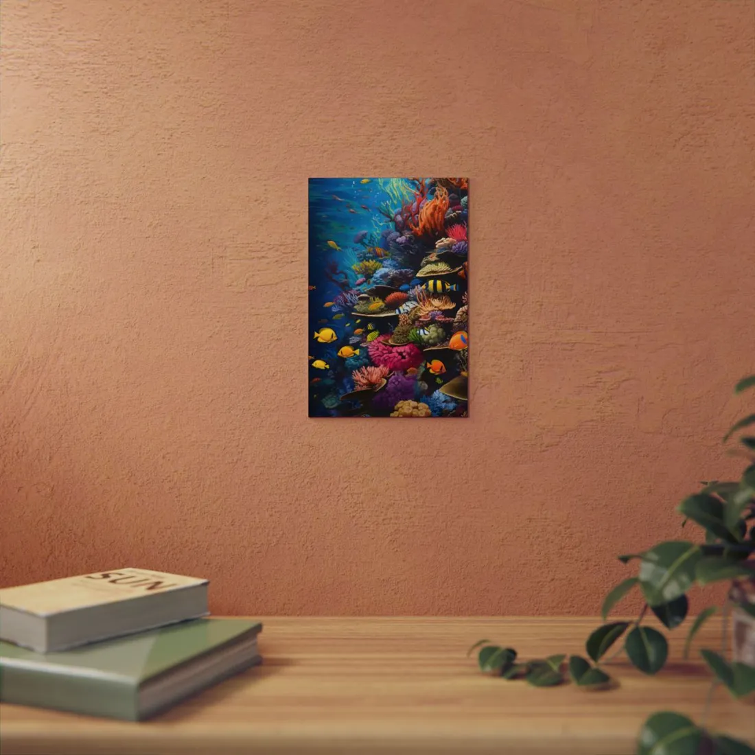 Underwater Paradise: A Sanctuary of Vibrant Marine Life - Metal Poster