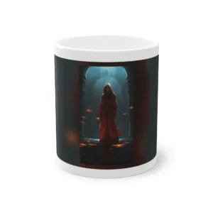 Woman in Red Robe Mug