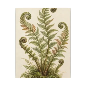 Fern Fronds with Curled Tips Canvas Print