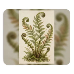 Fern Fronds with Curled Tips Mouse Pad