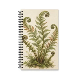 Fern Fronds with Curled Tips Spiral Notebook