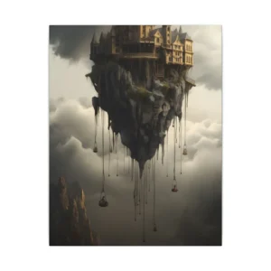 Floating Castle Island Canvas Print