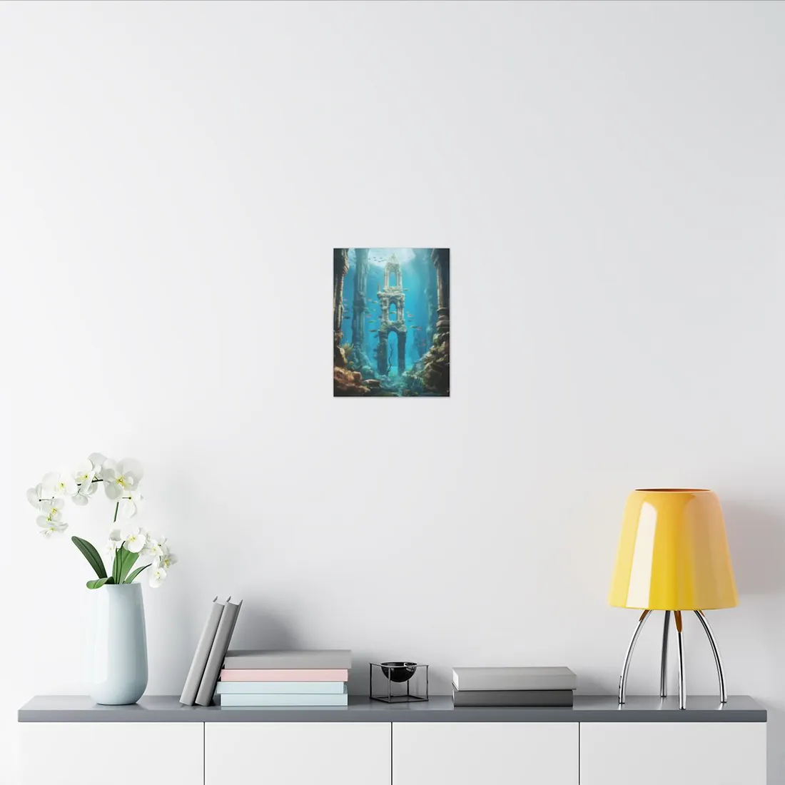 Unveiling the Hidden Underwater Lost City: Ancient Ruins - Canvas