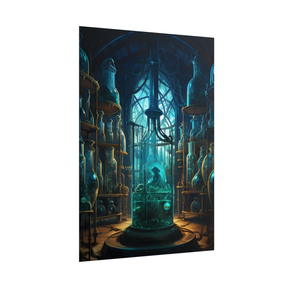 Unveiling the Secrets: Mysterious Lab Biotech Artwork - Poster