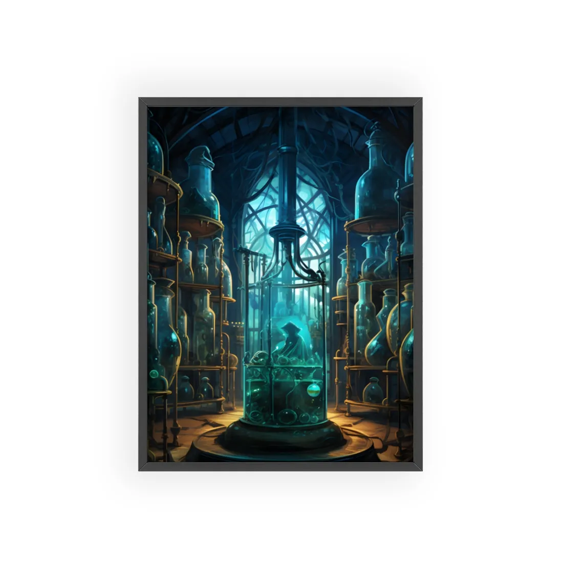 Unveiling the Secrets: Mysterious Lab Biotech - Framed Poster