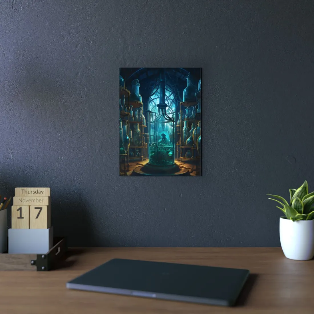 Unveiling the Secrets: Mysterious Lab Biotech - Metal Poster