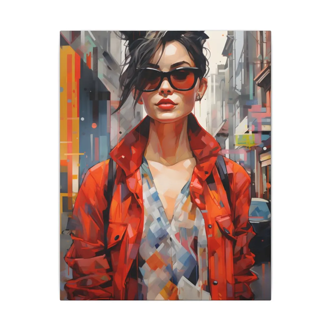 Urban City Style: Fashionista in the City - Canvas