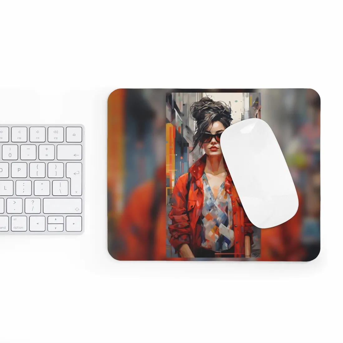 Urban City Style: Fashionista in the City - Mouse Pad