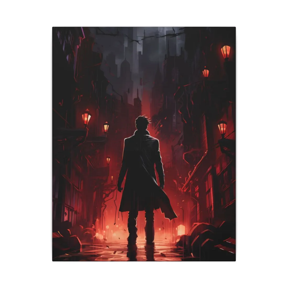 Urban Fantasy Detective: Dark City Mystery - Canvas