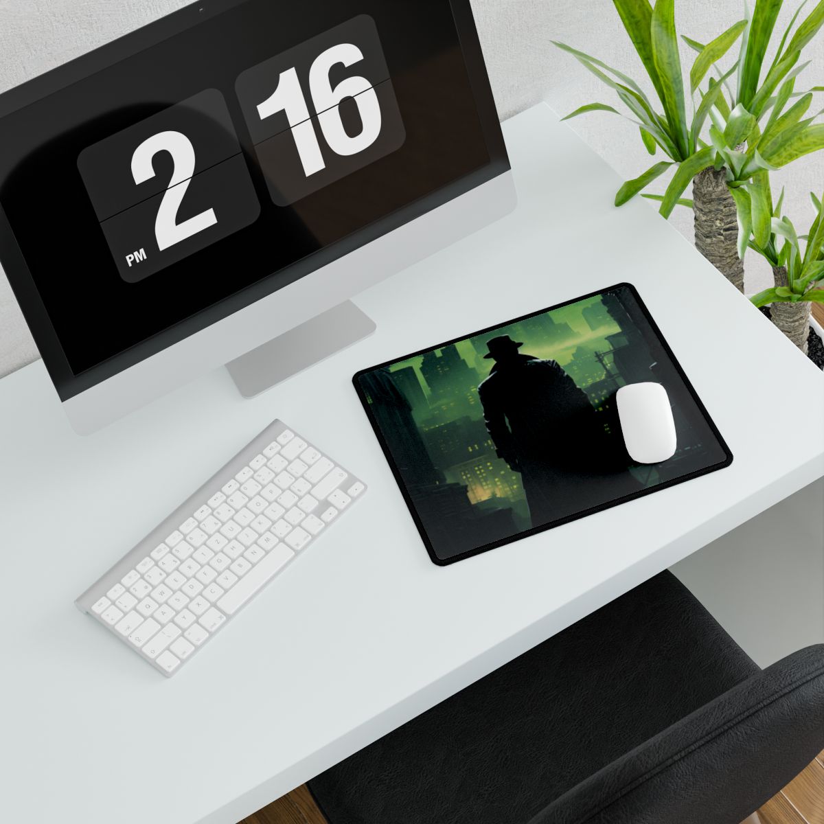 Urban Fantasy Detective: Hard-Boiled Mystery Artwork - Desk Mat