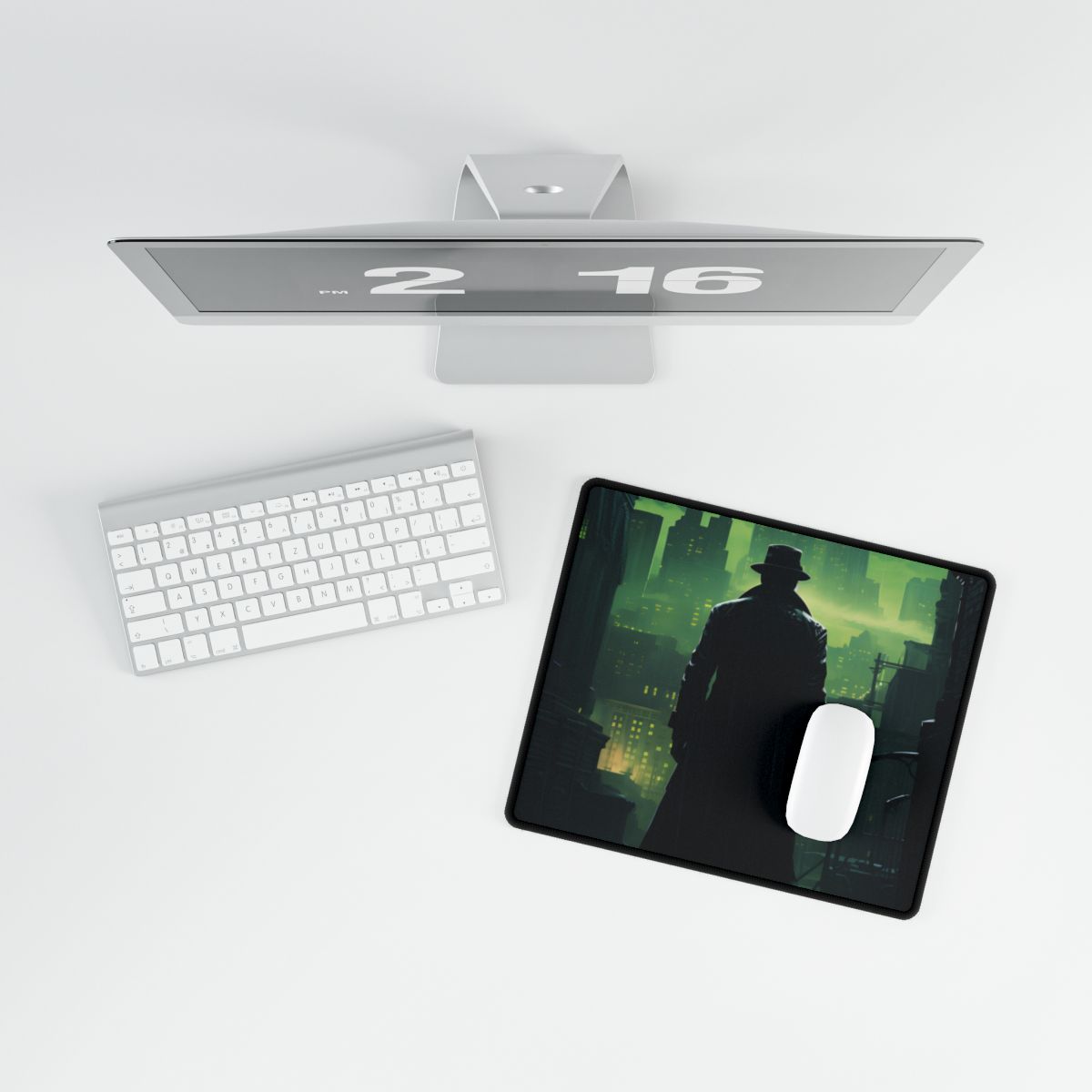Urban Fantasy Detective: Hard-Boiled Mystery Artwork - Desk Mat