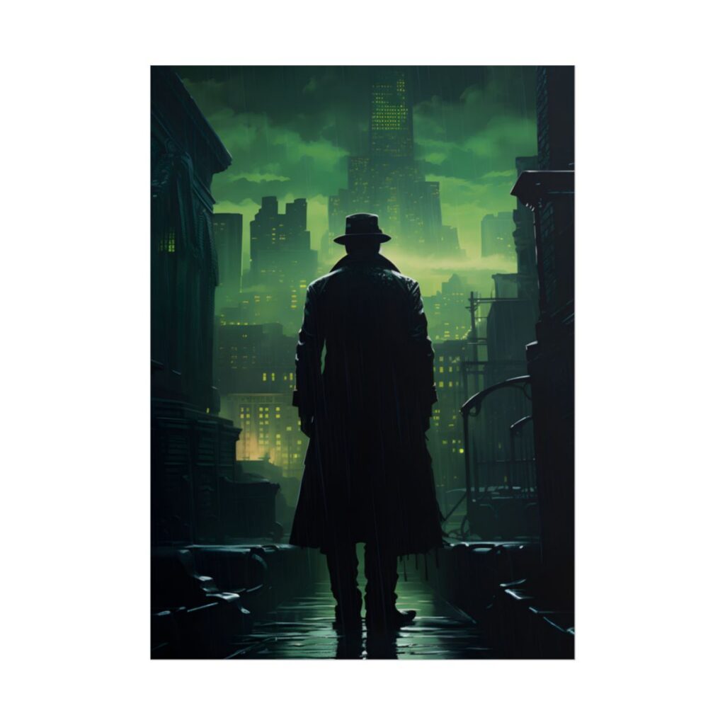 Urban Fantasy Detective: Hard-Boiled Mystery Artwork - Poster