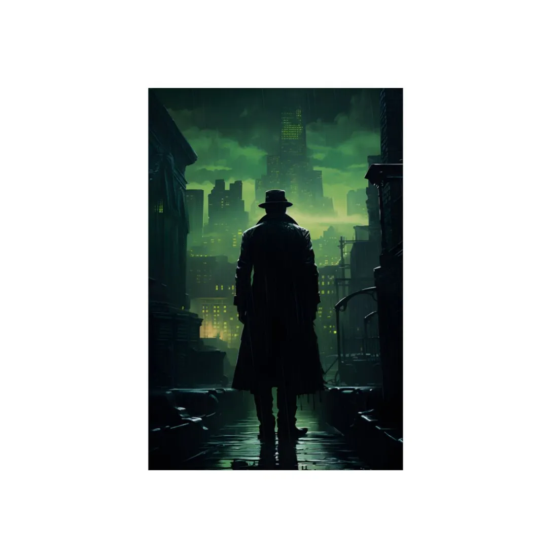 Urban Fantasy Detective: Hard-Boiled Mystery - Metal Poster