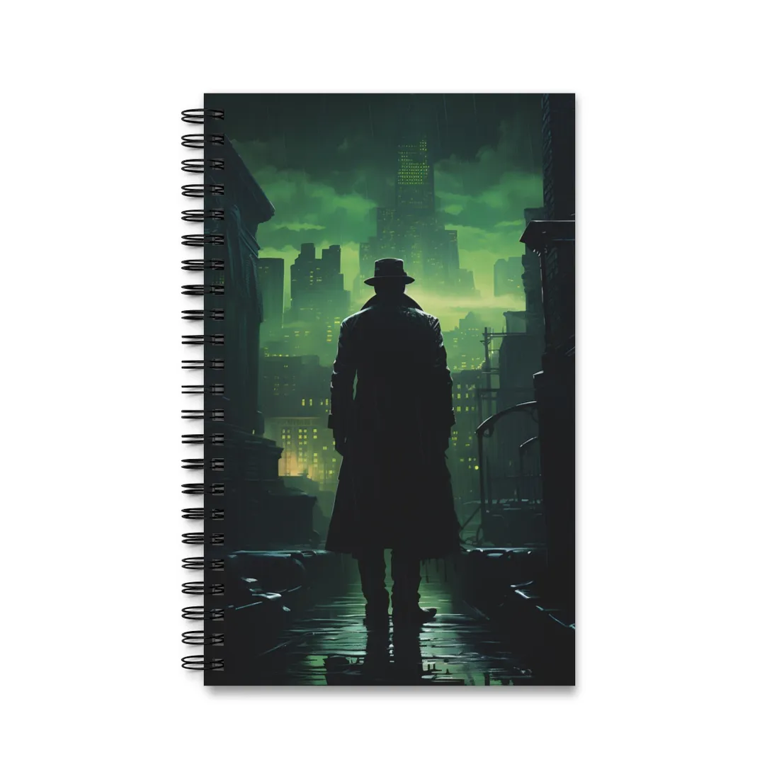 Urban Fantasy Detective: Hard-Boiled Mystery - Spiral Notebook