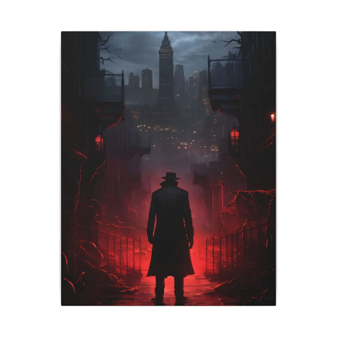 Urban Fantasy Detective: Mysterious Case - Canvas