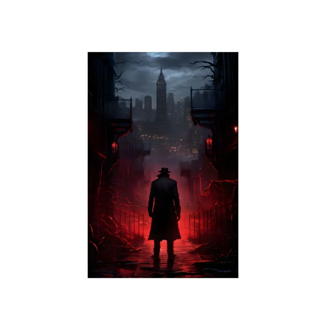 Urban Fantasy Detective: Mysterious Case - Metal Poster