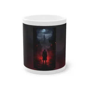 Man in Hat Night Alley Mug