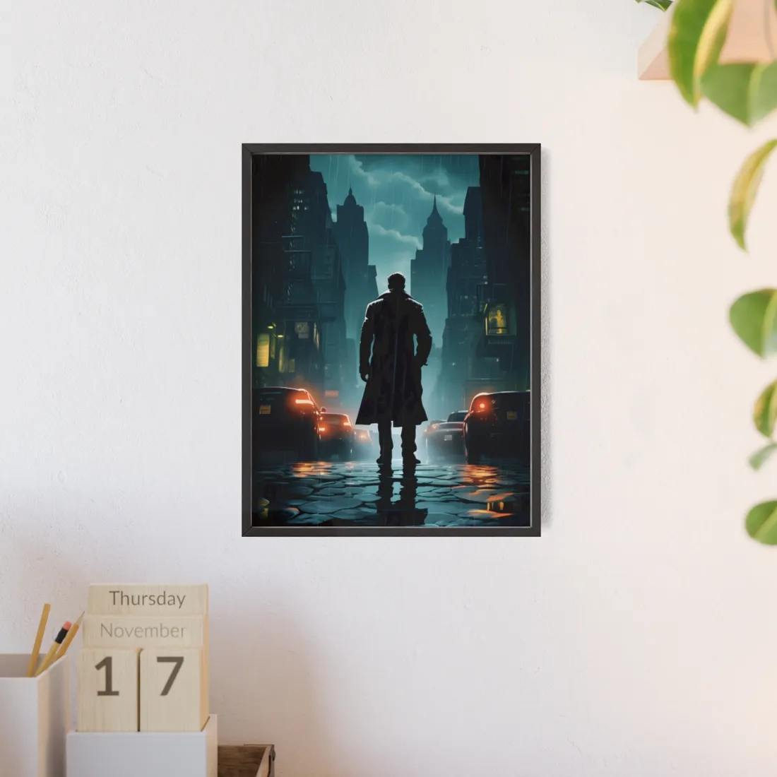 Urban Fantasy Detective: Mystery and Investigation - Framed Poster