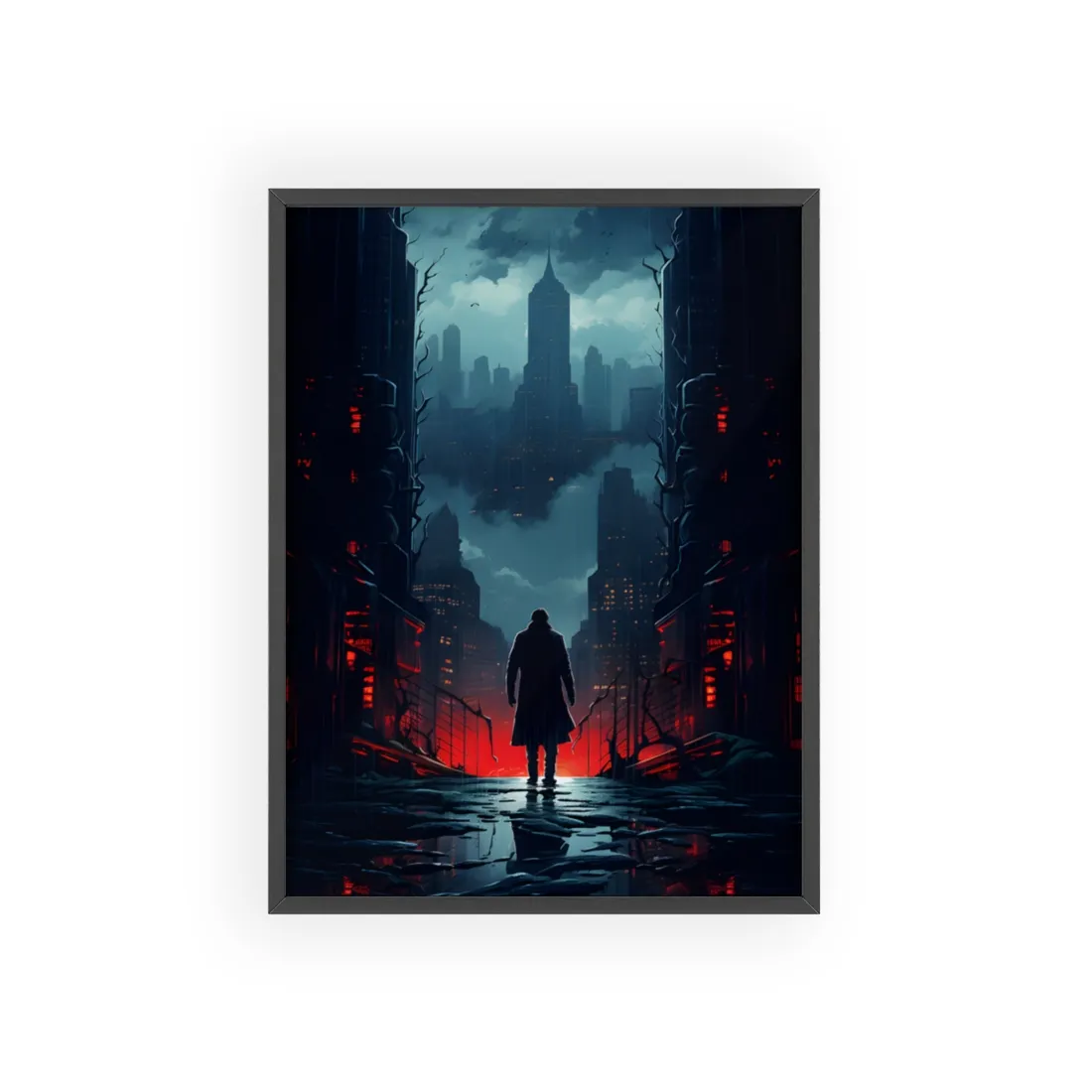 Urban Fantasy Detective: Mystery - Framed Poster