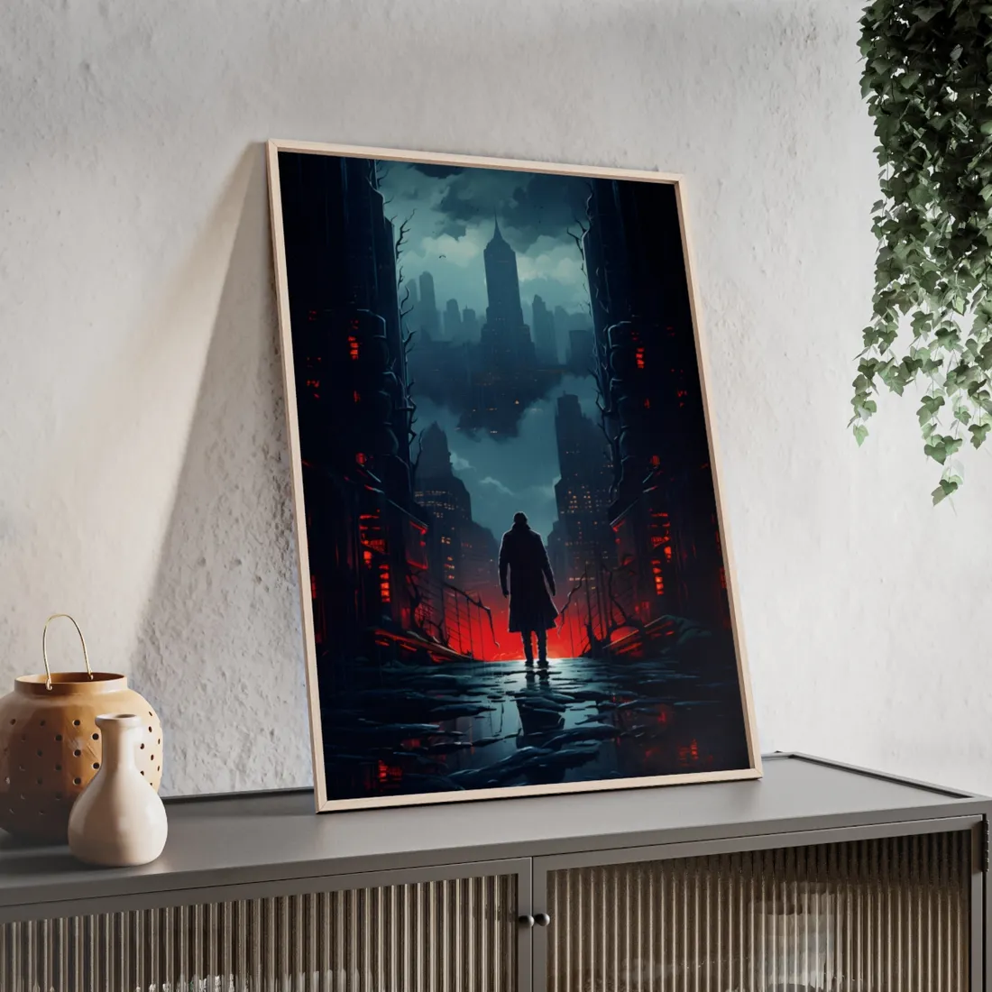 Urban Fantasy Detective: Mystery - Framed Poster