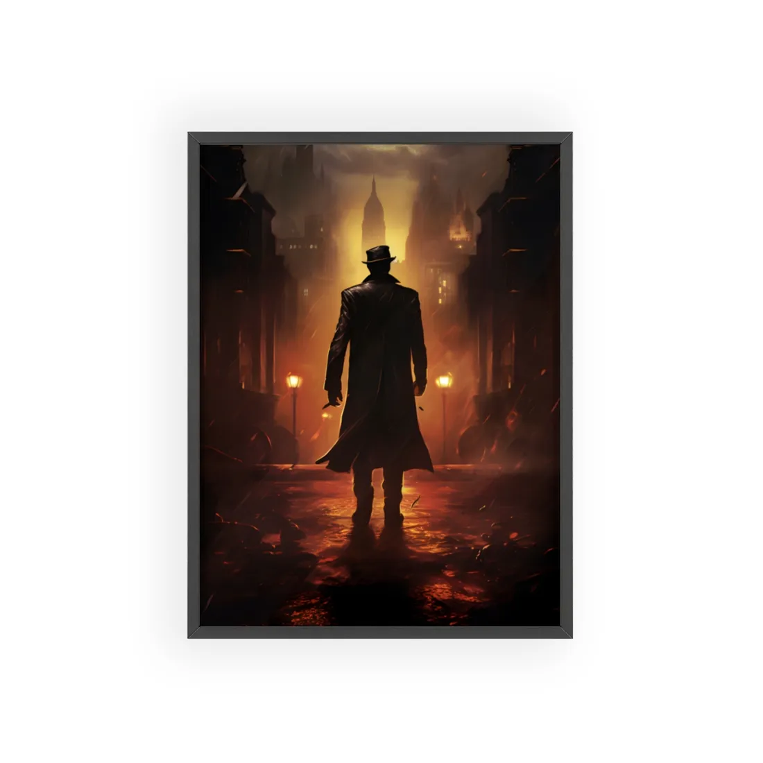 Urban Fantasy Detective: Mystery Graphic Novel - Framed Poster
