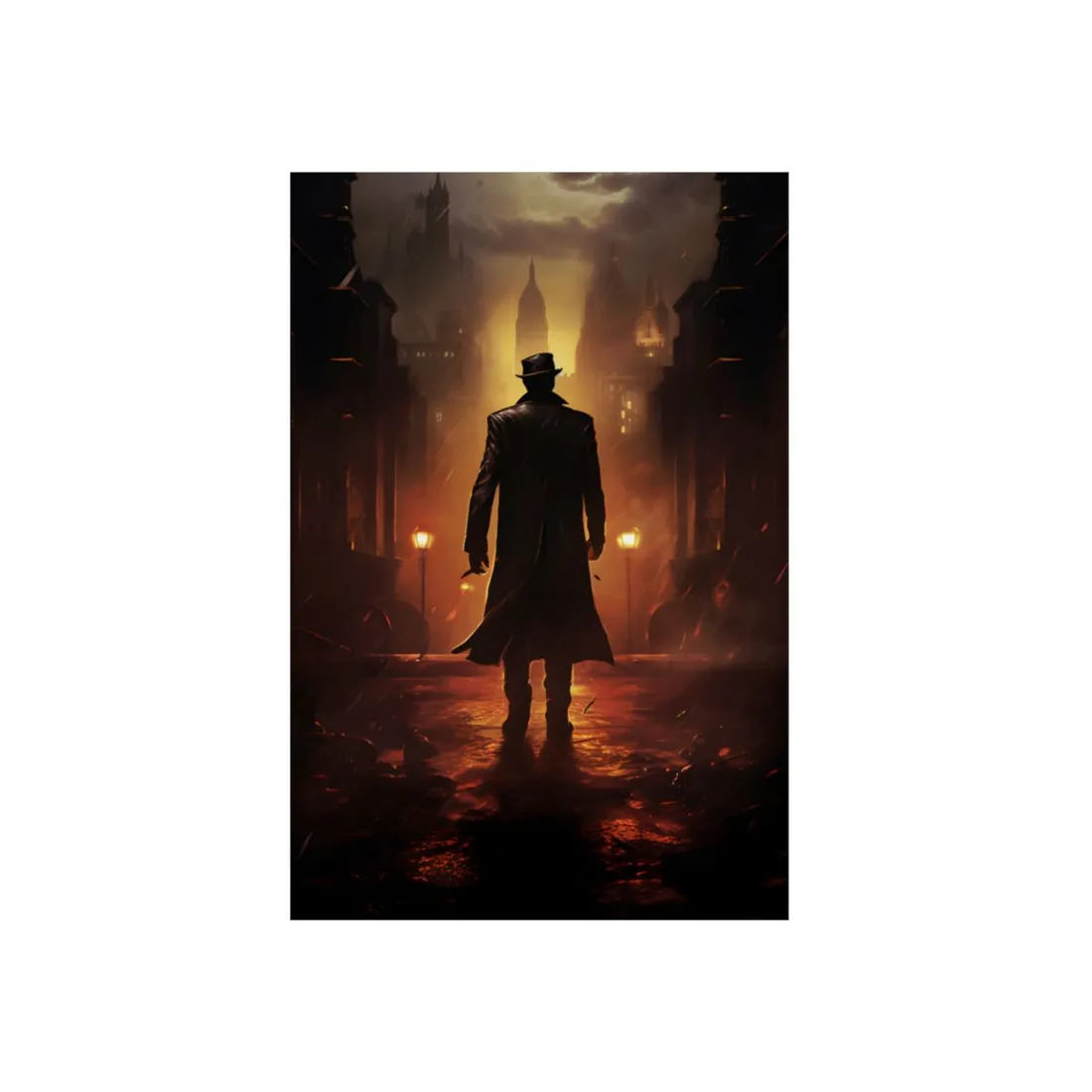 Urban Fantasy Detective: Mystery Graphic Novel - Metal Poster