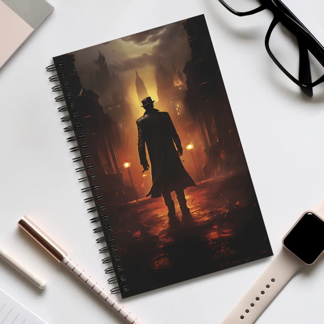 Urban Fantasy Detective: Mystery Graphic Novel - Spiral Notebook