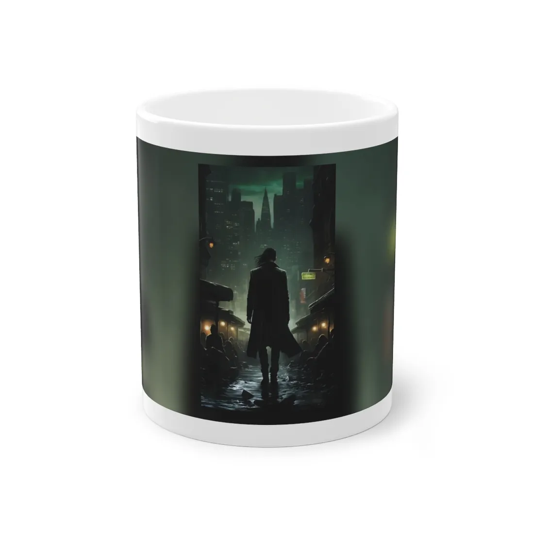 Urban Fantasy Detective: Noir City Night Art - Mug