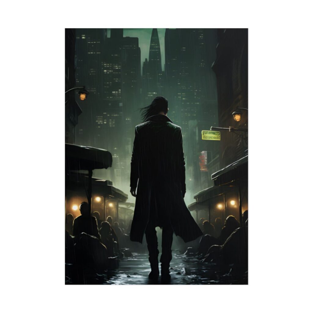 Urban Fantasy Detective: Noir City Night Art - Poster