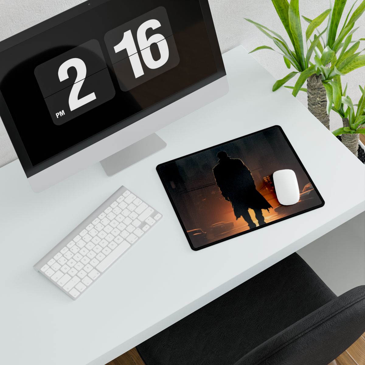 Urban Fantasy Detective: Serious Investigator Artwork - Desk Mat
