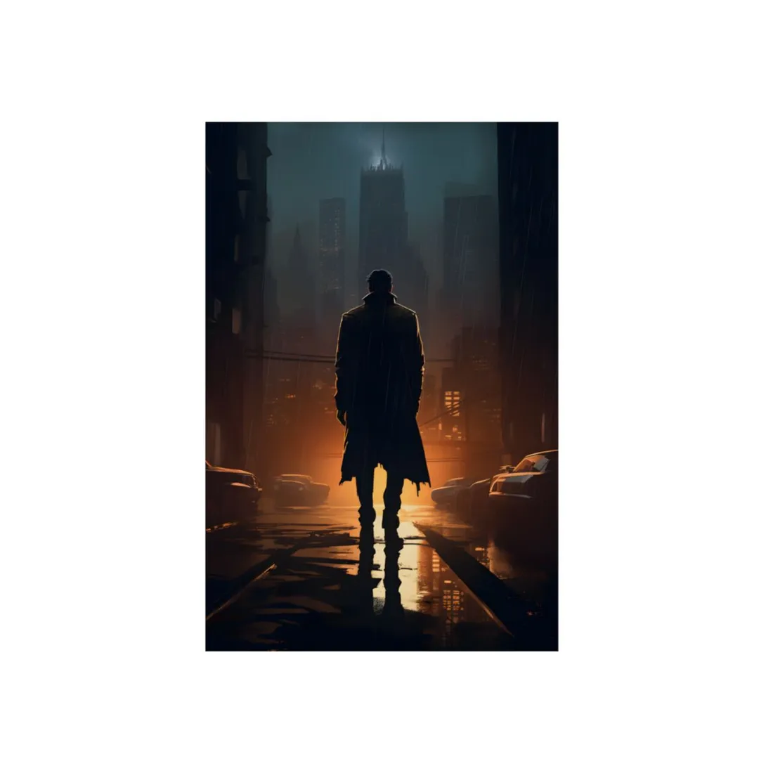 Urban Fantasy Detective: Serious Investigator - Metal Poster
