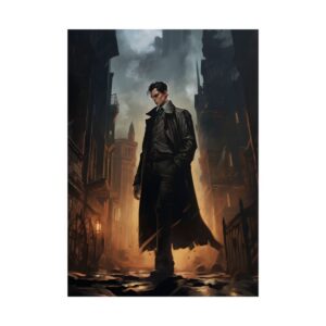 Man in Long Coat Poster