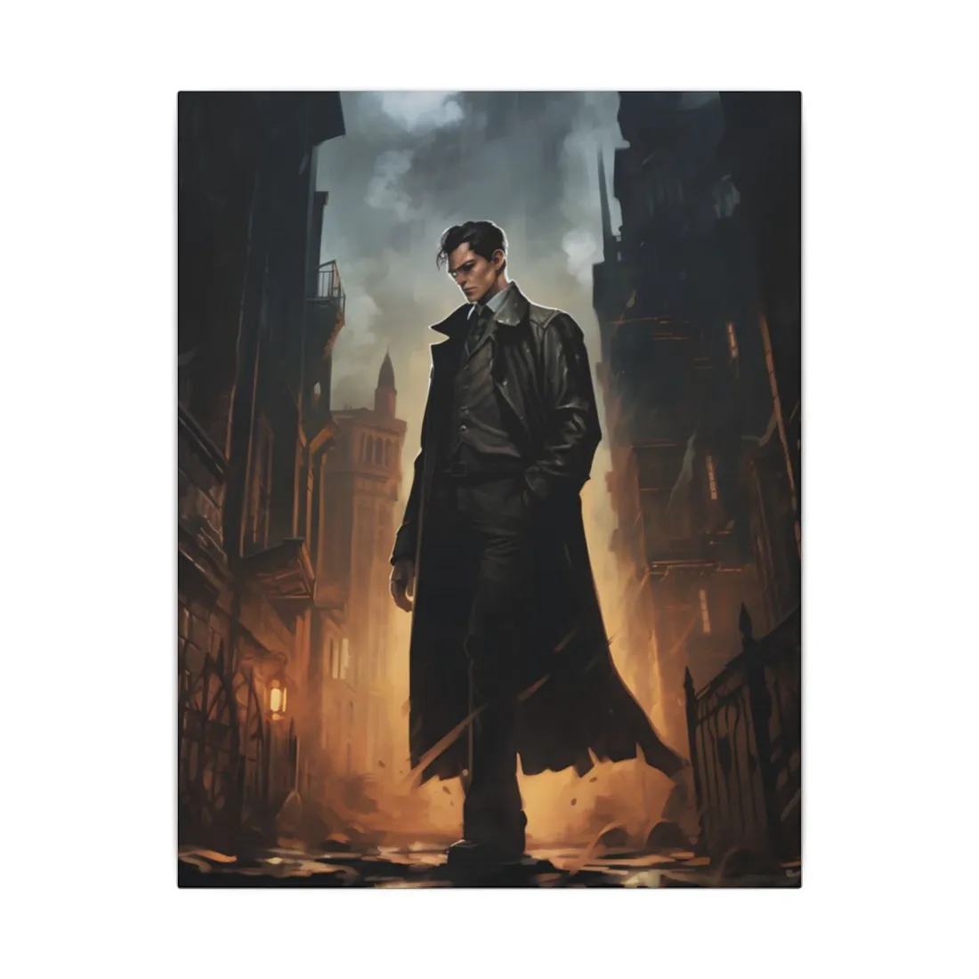 Urban Fantasy Noir: Gritty Detective - Canvas
