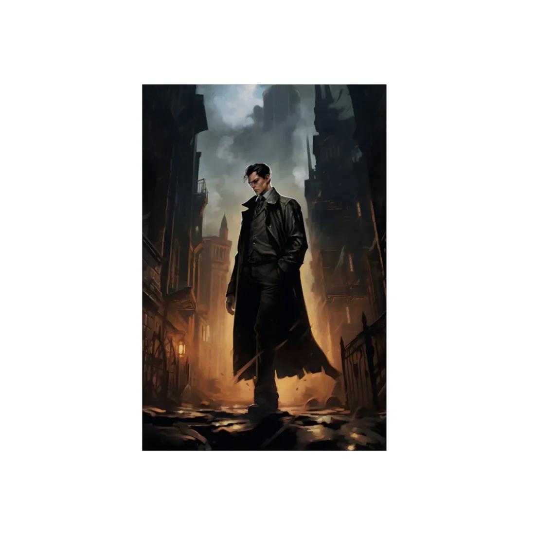 Urban Fantasy Noir: Gritty Detective - Metal Poster